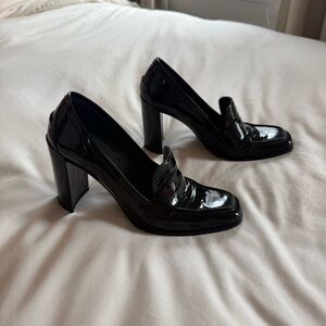Stuart Weitzman Black Patent Leather Heels